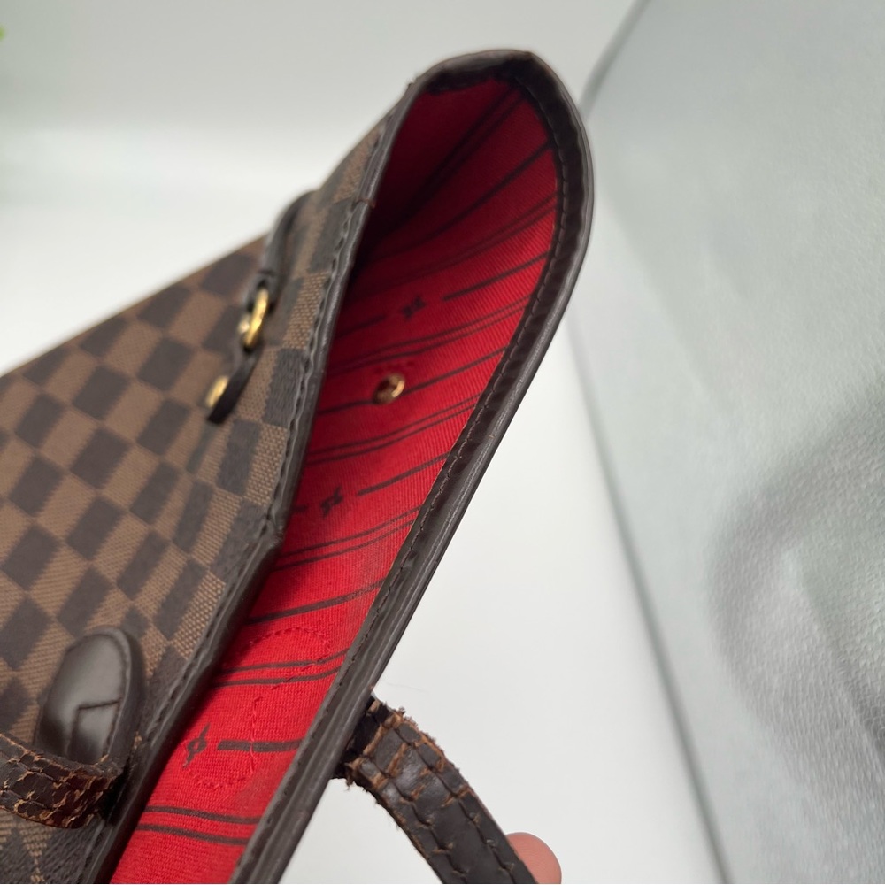 Louis Vuitton Brown Checkered Bag and Wallet Set - Picture 9 of 15